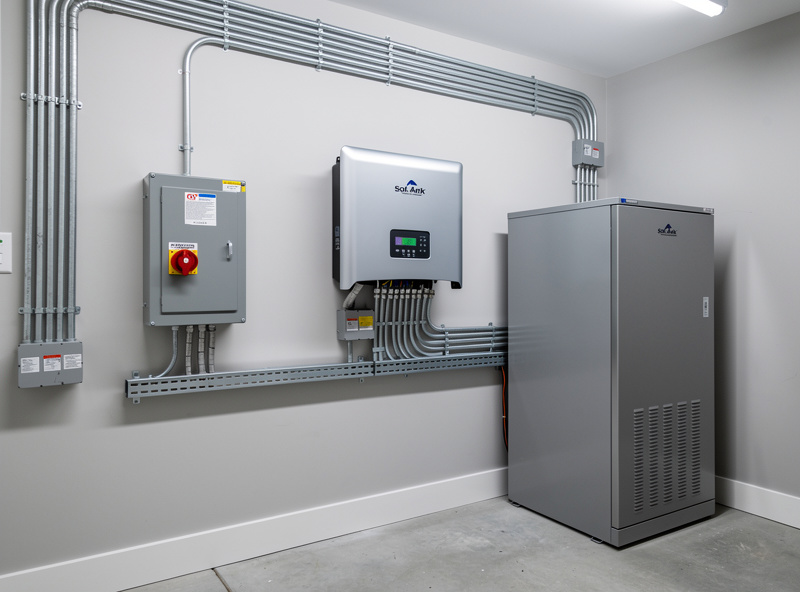 Sol-Ark 15K hybrid inverter installation