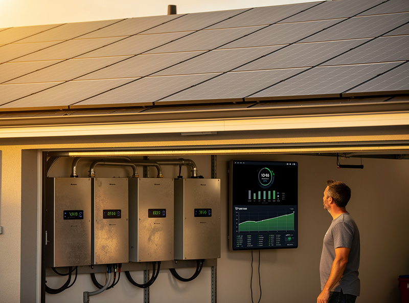 Long-term home solar battery installation lasting over 10 years with minimal degradation