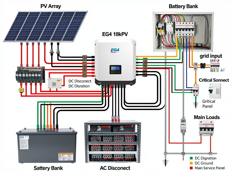 EG4 18kPV wiring diagram
