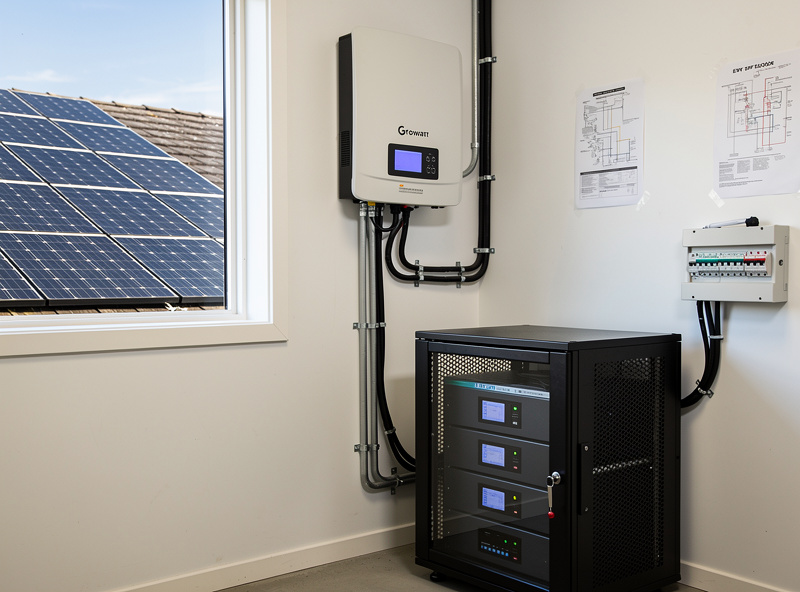 Growatt SPF 5000 DIY home solar system