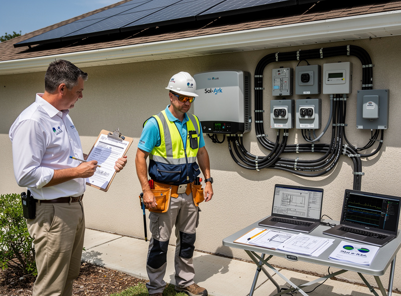 Professional installer with Sol-Ark