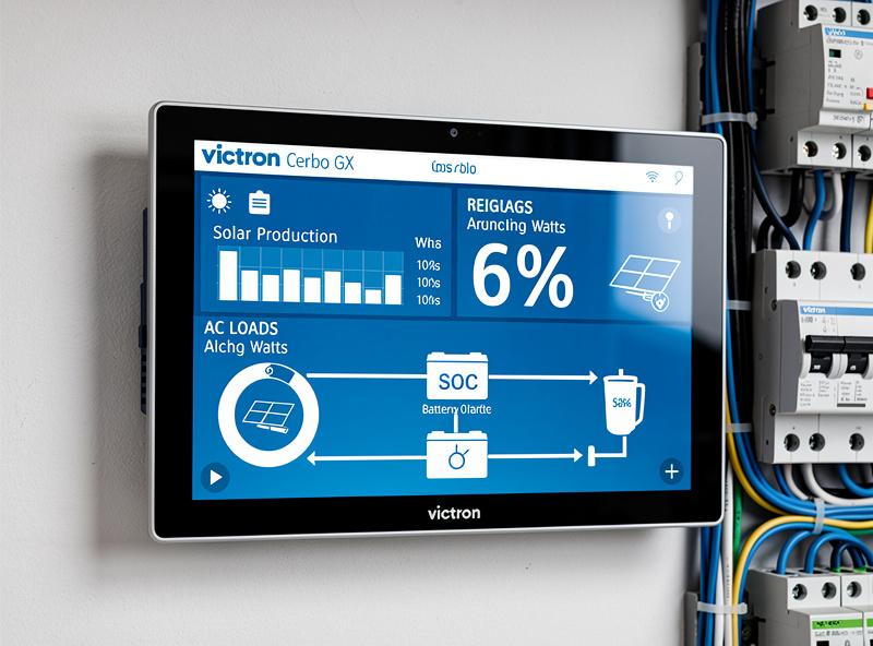 Victron Cerbo GX touchscreen interface
