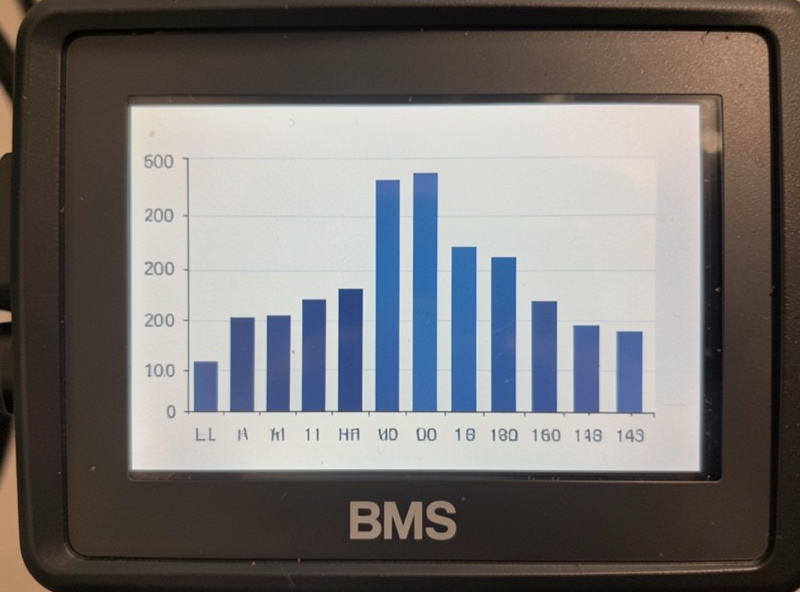 Per-cell voltage bars on a BMS at top of charge showing one cell tripping the over-voltage limit