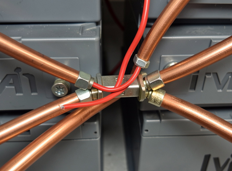 Victron SmartShunt and BMV-712 monitor wired into the negative bus of a 16S LiFePO4 home battery bank