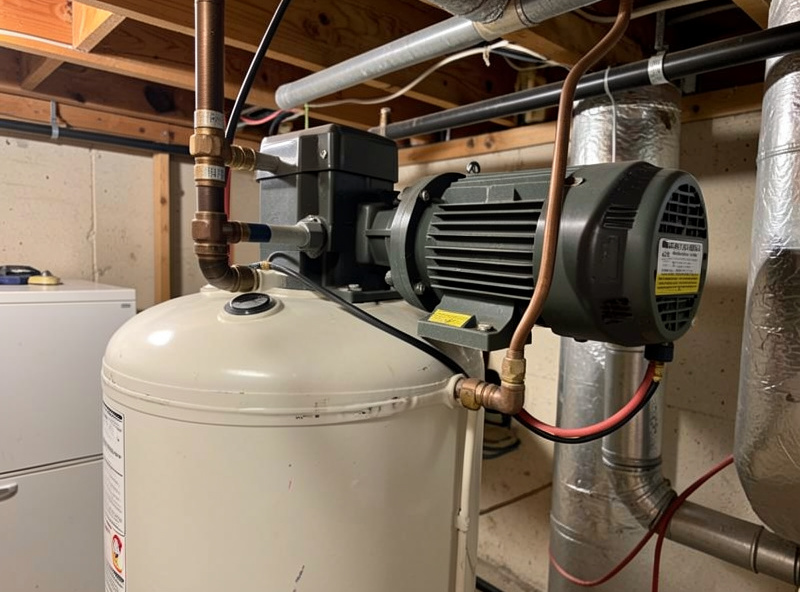 Residential well pump motor and pressure tank, a large starting-watt load